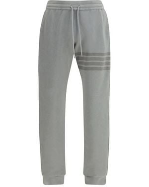 Thom Browne Broeken ,Grijs ,Katoen 4-Bar Joggers
