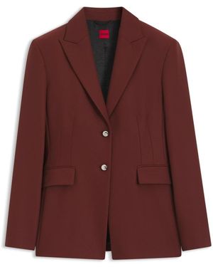 HUGO Jassen ,Rood ,Leer Asmalla Blazer - Paars