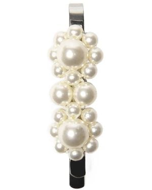 Simone Rocha Mini Flower Hair Clip - Mettallic