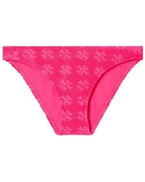 Tory Burch Fuchsia Meer Kleidung Mit Logo-Druck - Pink