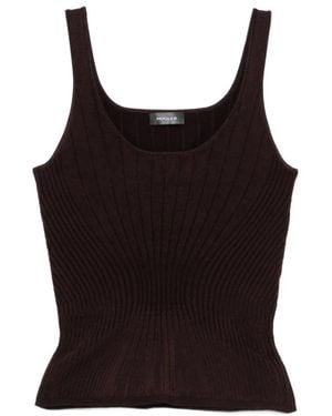 Mugler Sleeveless Tops - Black