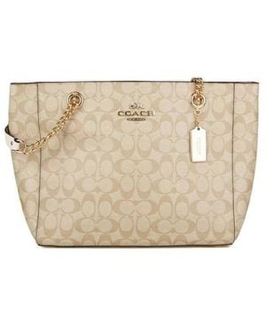 COACH Cammie Chain Tote - Naturel