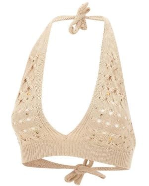 Kangra Sleeveless Tops - Natural