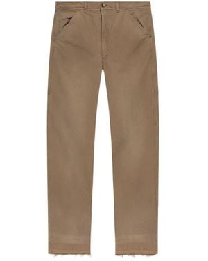 Maison Margiela Straight Trousers - Brown