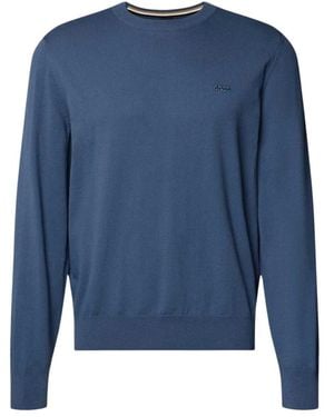BOSS Upacas-L Pullover - Blau