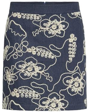 Ichi Short Skirts - Azul