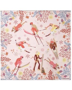 Ferragamo Silky Scarves - Pink
