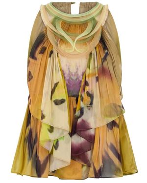 Alberta Ferretti Mouwloze Top Met Print - Meerkleurig