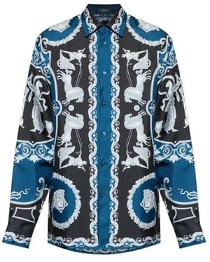 Versace Silk Shirt - Blue
