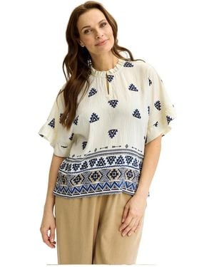 iN FRONT Blouses - Blue