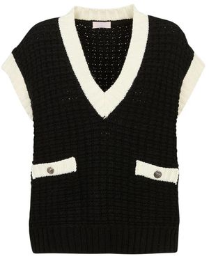 Liu Jo V-Neck Knitwear - Black