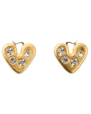 Jacquemus Accessoires ,Geel ,Les Boucles Coeur - Metallic