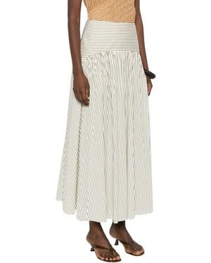 STAUD Maxi Skirts - Metallic