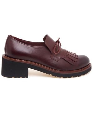 Calpierre Mocassin Met Franjes - Rood