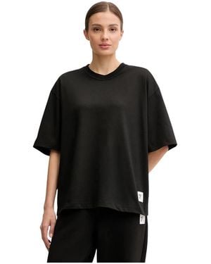 EA7 Tops ,Zwart ,Katoen T-Shirt