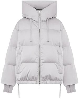 DUNO Jassen ,Grijs ,Polyester Heka M Korte Oversized Donsjas