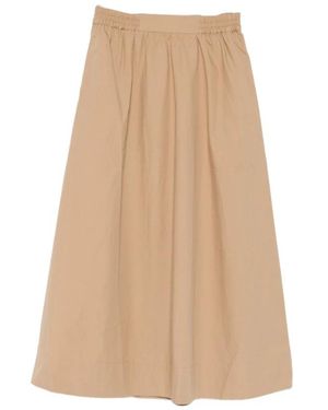 Yerse Midi Skirts - Natural