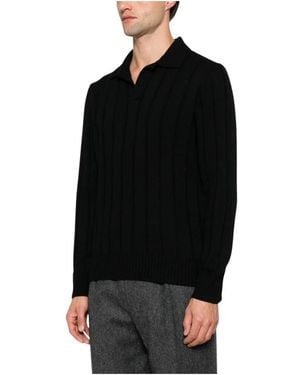 Gran Sasso V-Neck Knitwear - Nero