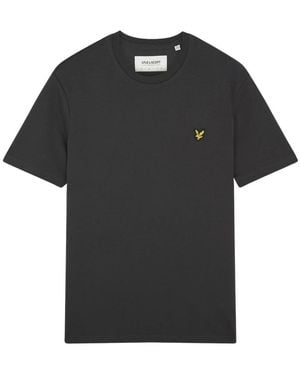 Lyle & Scott Tops ,Zwart ,Katoen Basic T-Shirt