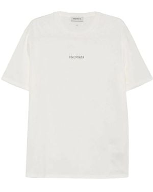 Premiata Tops ,Wit ,Katoen Jersey Cloud T-Shirt