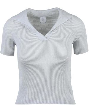 Eleventy Truien & Vesten ,Grijs ,Katoen Polo Corta