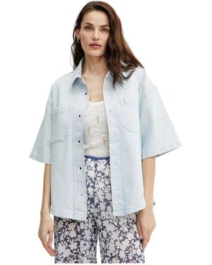 IVY & OAK Denim Shirts - Bleu