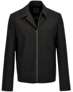 ジャケット GIVENCHY Black wool blend oversize blazer (BW30J3100H 001) GIVENCHY Wool and mohair-blend blazer | NET-A-PORTER