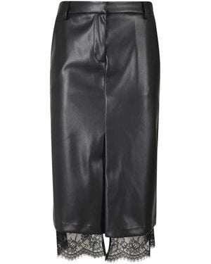 Ermanno Scervino Rokken ,Zwart ,Polyester Midi Rok - Grijs