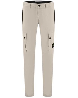 Stone Island Broken Twill Cargo Broek - Naturel