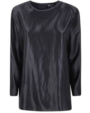 Giorgio Armani Long Sleeve Tops - Zwart
