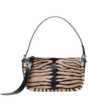 Fendi Tassen ,Veelkleurig ,Leer Zip Top Small - Metallic
