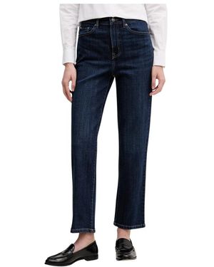 DKNY High-Rise Classic Straight - Blau