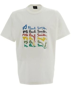 Paul Smith Regular Fit Logo T-Shirt - Grijs