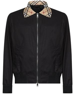 Burberry Glenfields Harrington Jacke - Schwarz