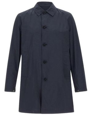 Woolrich Single-Breasted Coats - Blu