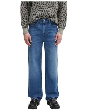 Lacoste Straight Jeans - Blu