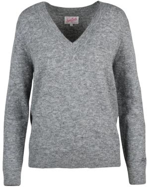 MC2 Saint Barth V-Neck Knitwear - Gris