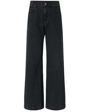 Pinko Wide Jeans - Negro
