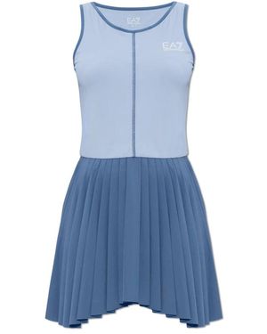 EA7 Jurk En Korte Legging Set - Blauw