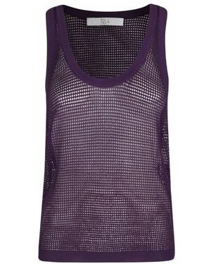 Tela Sleeveless Tops - Purple