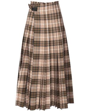 Burberry Maxi Skirts - Marrón