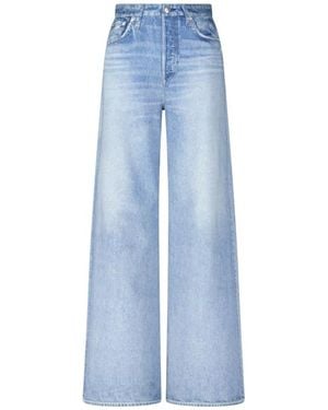 Rag & Bone Wijde Pijp Sofie Denim Broek - Blauw