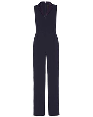 Manila Grace V-ausschnitt jumpsuit ila grace - Blau