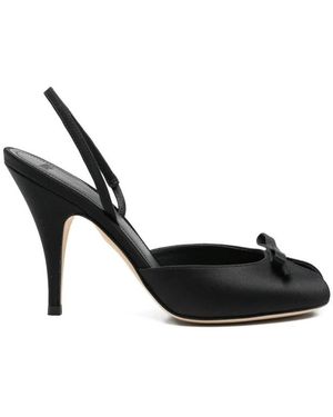 3Juin Schoenen ,Zwart ,Leer Didy Slingback Sandalen