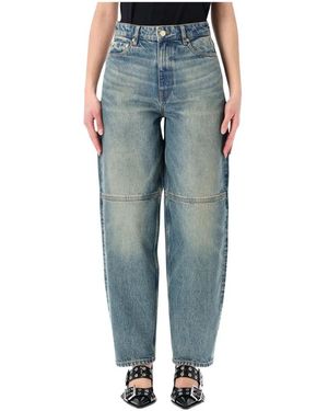 Ganni Denim Rigid Stray Jeans - Blau