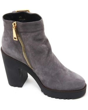 Hogan Heeled Boots - Grey