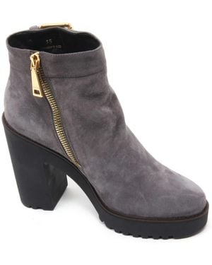 Hogan Heeled Boots - Grey