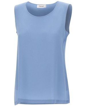 Kangra Zijden Top - Blauw