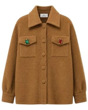 Pink Memories Light Jackets - Brown