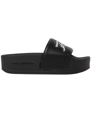 Karl Lagerfeld Sliders - Negro